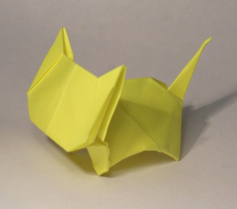 Оригами котенок