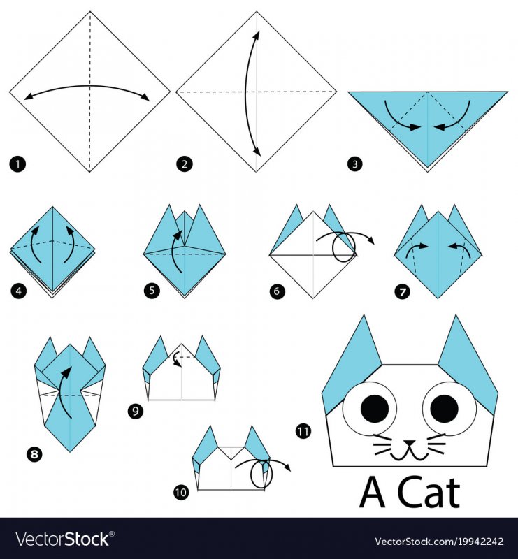 Оригами простые схемы для детей