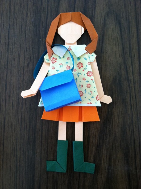 Кукла из бумаги объемная
