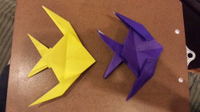 Оригами рыбка 2 класс