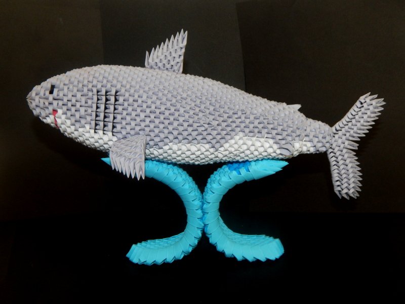 Рыба из модулей оригами