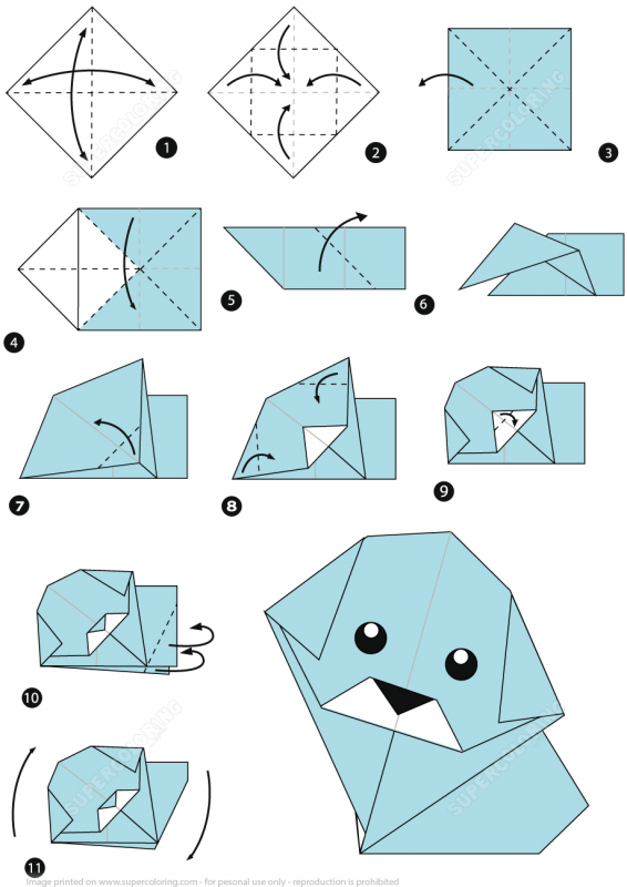 Поделки оригами из бумаги своими руками для начинающих пошагово