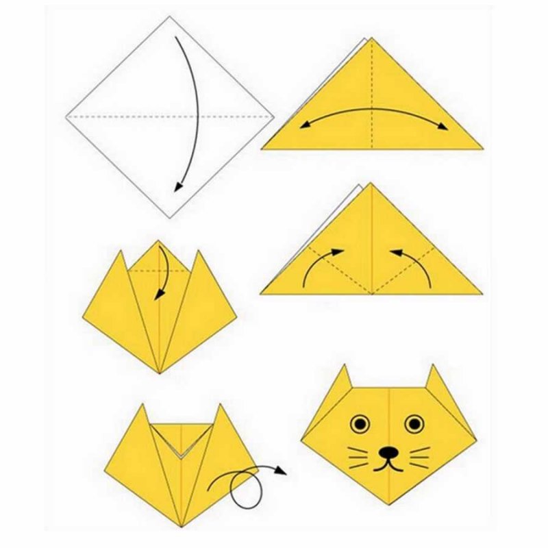 Оригами из бумаги для начинающих схемы пошагово