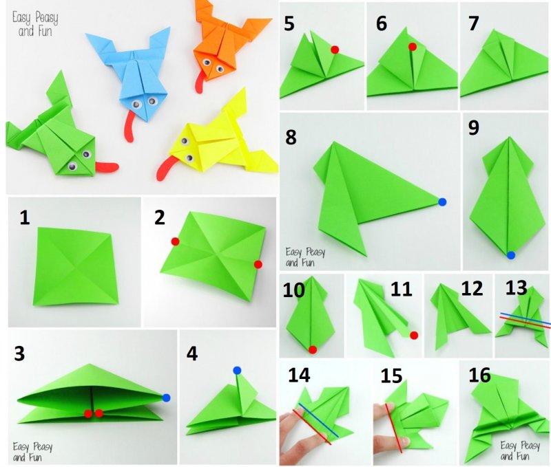 Оригами из бумаги для детей 6-7 лет