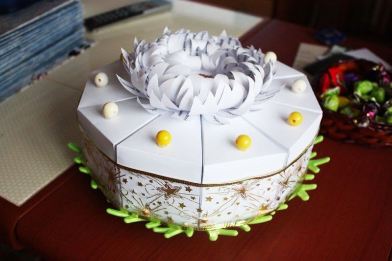 Бумажный торт