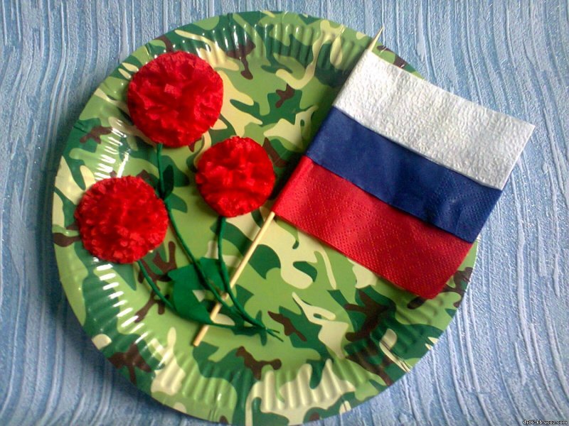 Букет в цветах российского флага