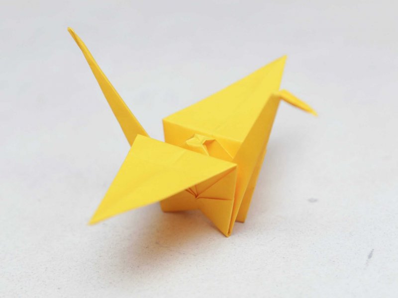 Оригами птица японская