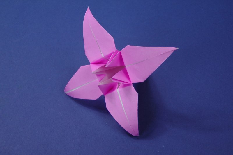 Букет из объемной звезды оригами