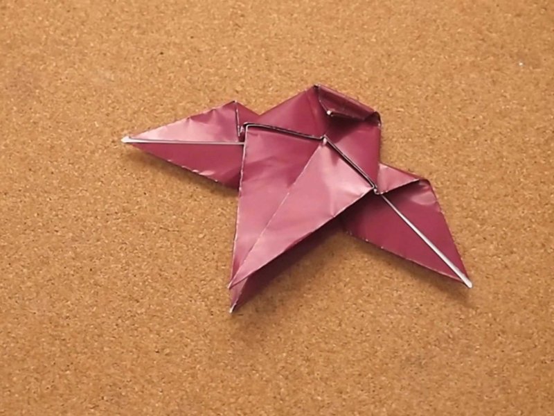 Оригами из тетрадного листочка
