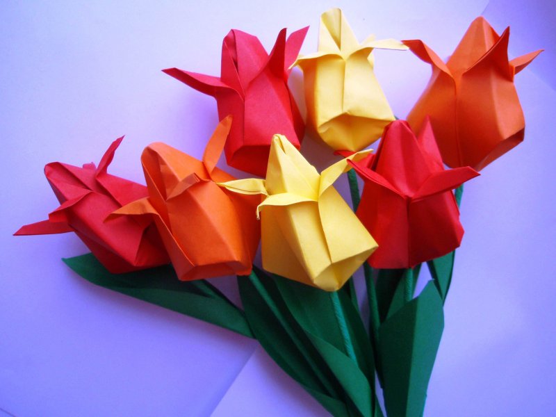 Оригами из бумаги для детей простые схемы пошагово