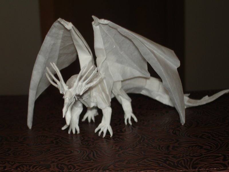 Поделка дракон из бумаги
