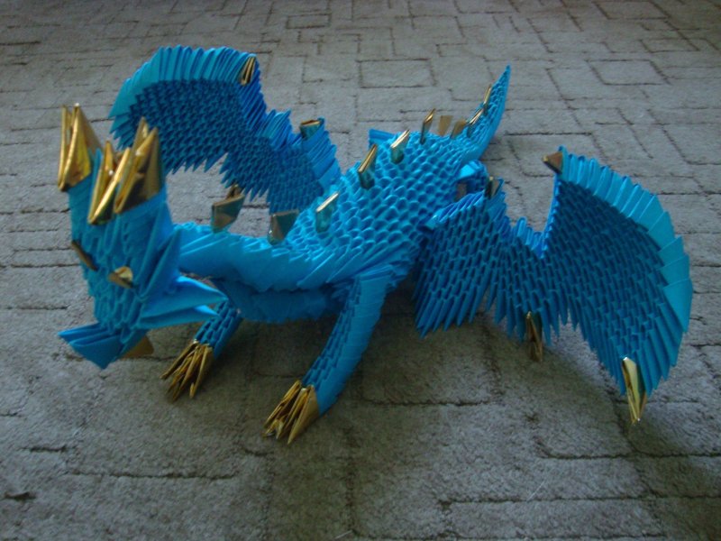 Модели драконов из бумаги