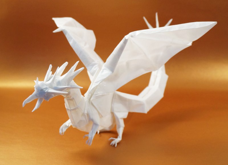 Модульное оригами Динозаврик