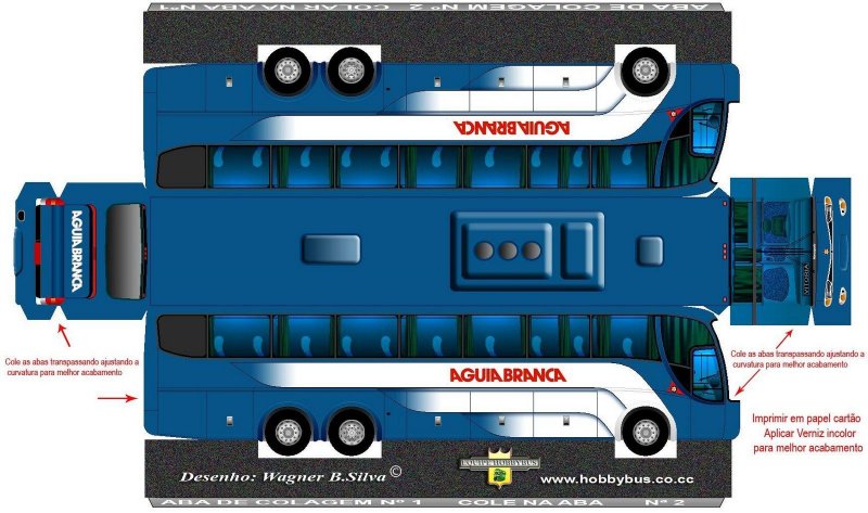 Модели автобусов из бумаги