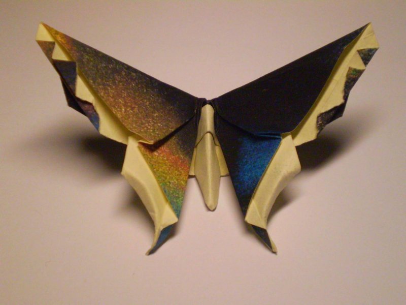 Оригами бабочка схема