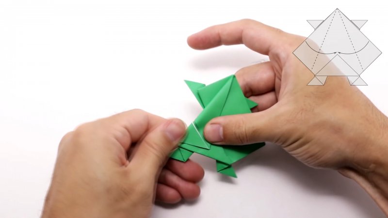Мастер класс прыгающая лягушка оригами