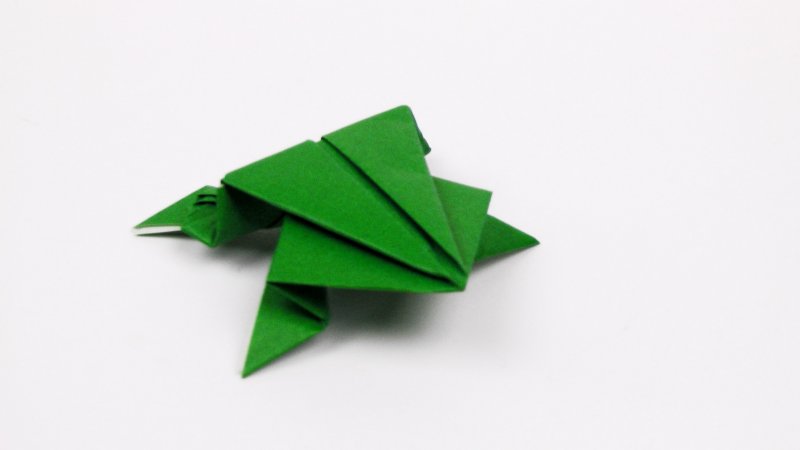 Модульное оригами лягушка
