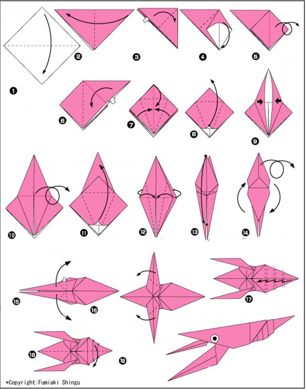 Оригами морские обитатели для детей