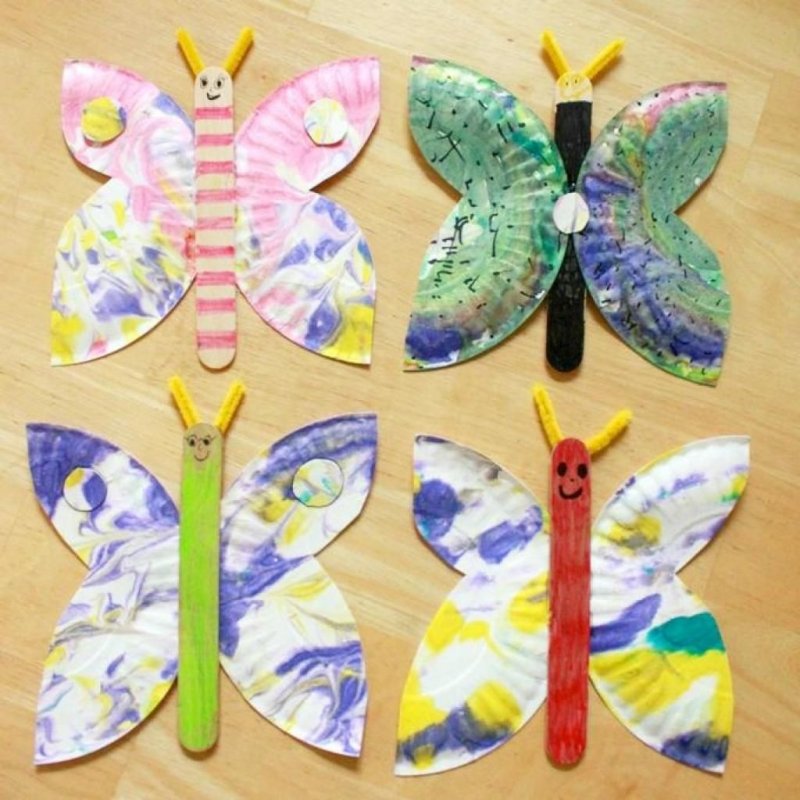 Интересные поделки бабочки