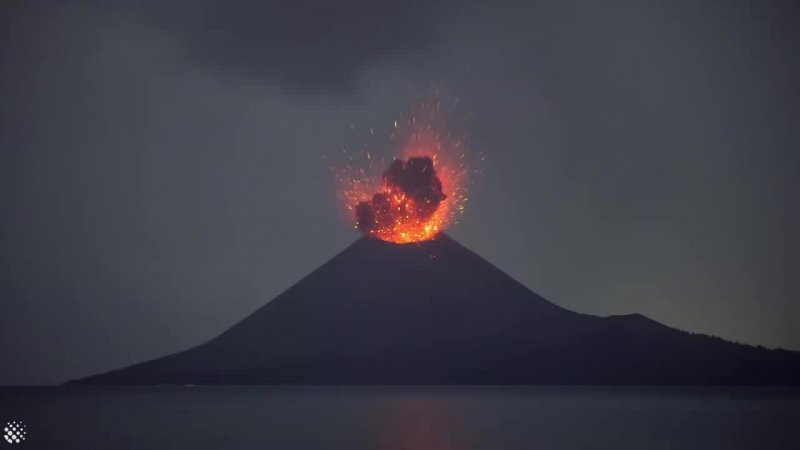 Извержение вулкана анак Кракатау