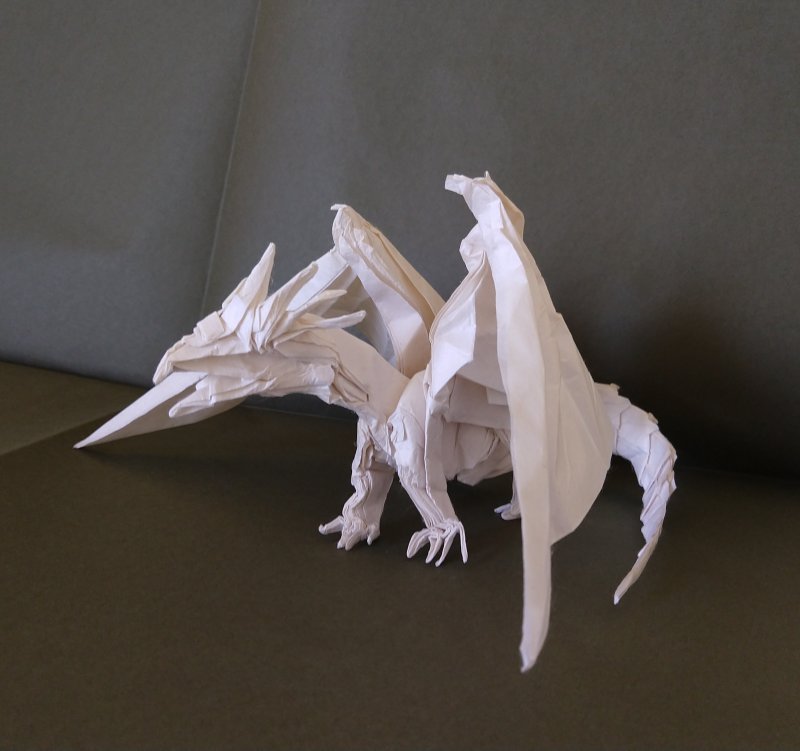 Оригами японский дракон