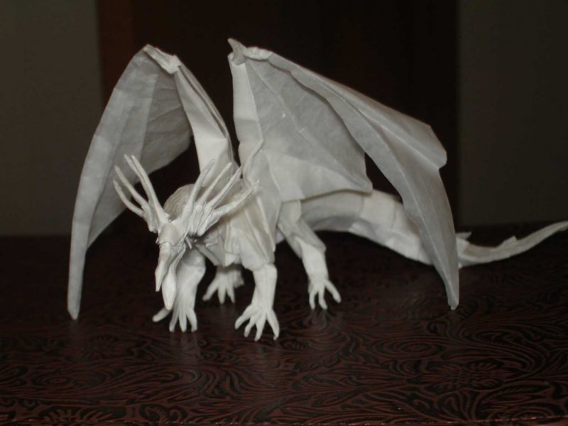 Бумажные драконы на руку
