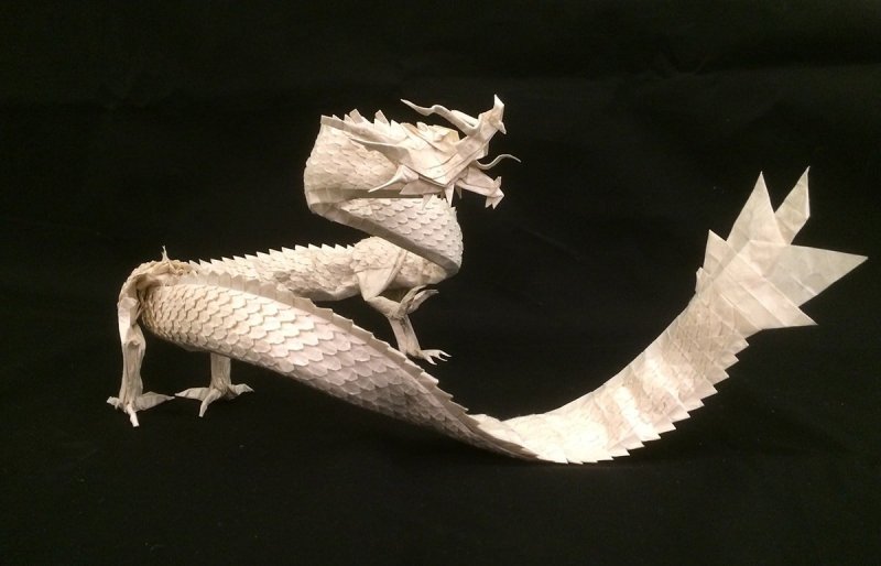 Бумажные драконы на руку