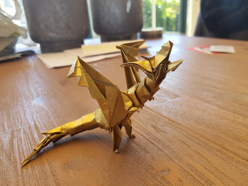Оригами дракончик