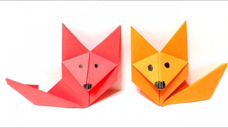 Оригами Лисичка сестричка