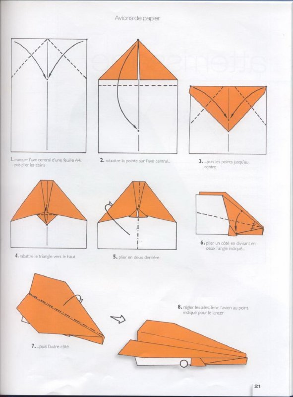Оригами из бумаги для детей 5-6 самолетик