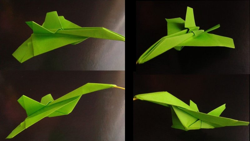 Оригами самолет бомбардировщик