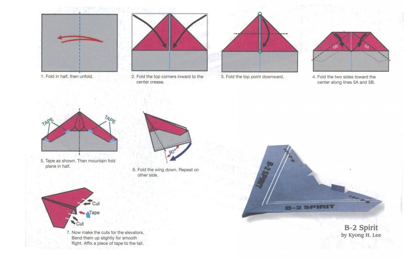 Как сделать самолетик планер из бумаги