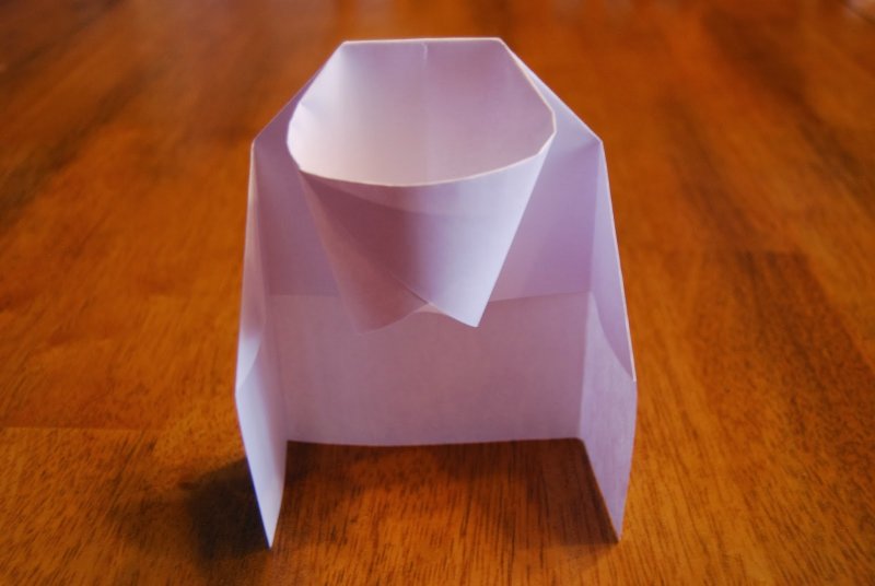 Оригами кольцо из бумаги