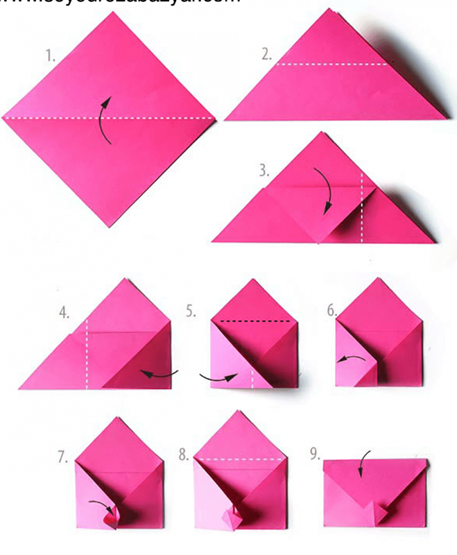 Кот из бумаги оригами пошаговая инструкция
