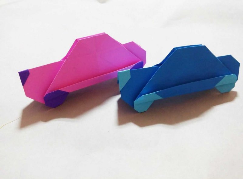 Оригами Василек из бумаги