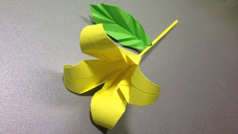 Оригами цветок