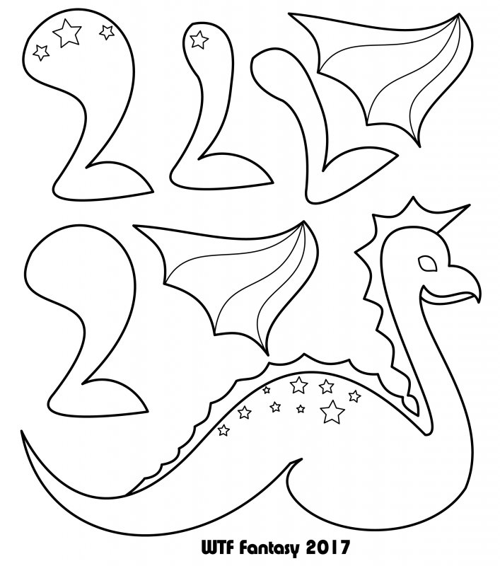 Детали для бумажного дракона