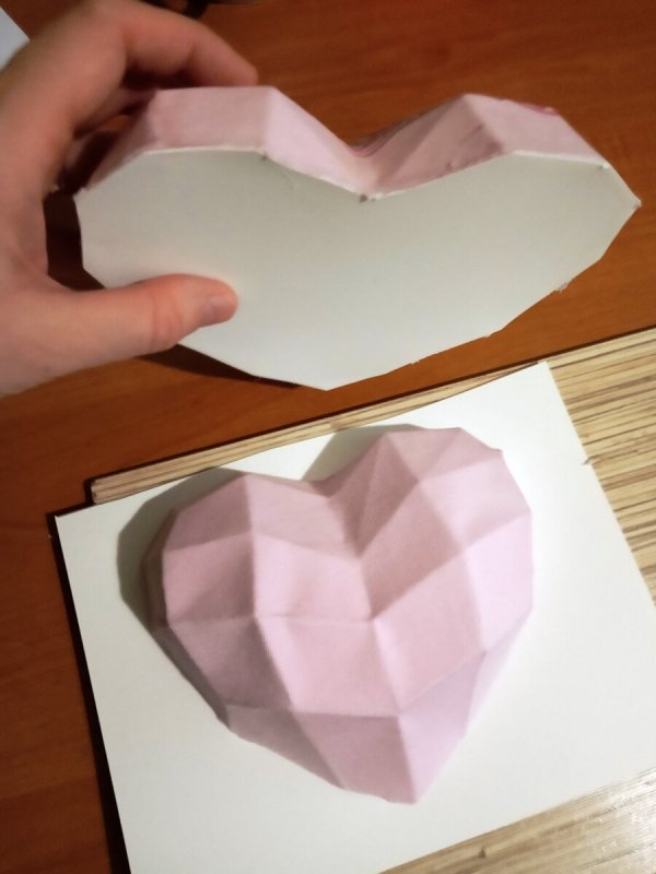 Объемное сердце из бумаги