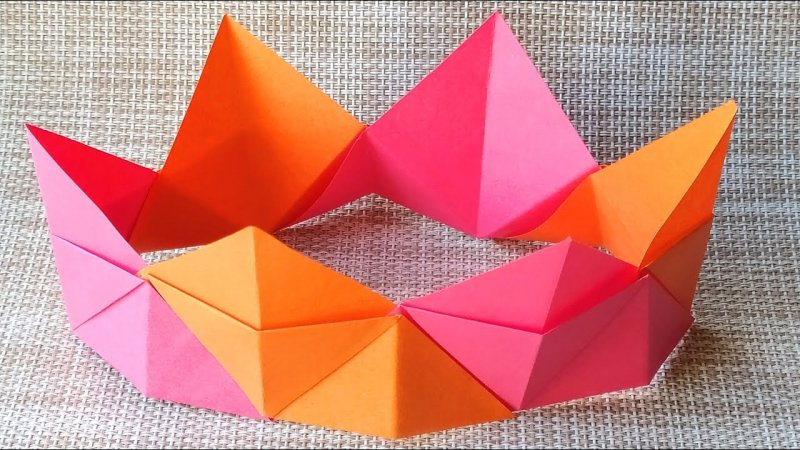 Оригами корона