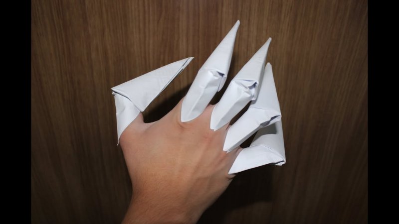Ногти из бумаги