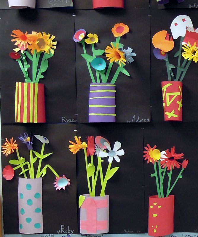 Поделки цветы для дошкольников