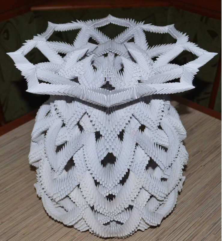 Модульное оригами вазы
