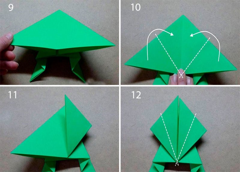 Лягушка оригами пошагово для детей