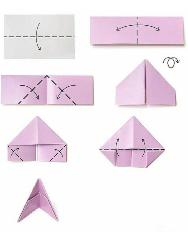 Оригами из бумаги зайчик схема поэтапно для детей