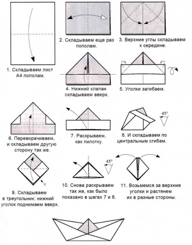 Оригами из бумаги бабочка схема поэтапно