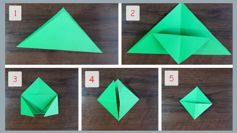 Конверт шестигранник оригами