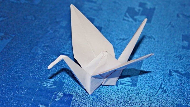 Поделки оригами Журавлик