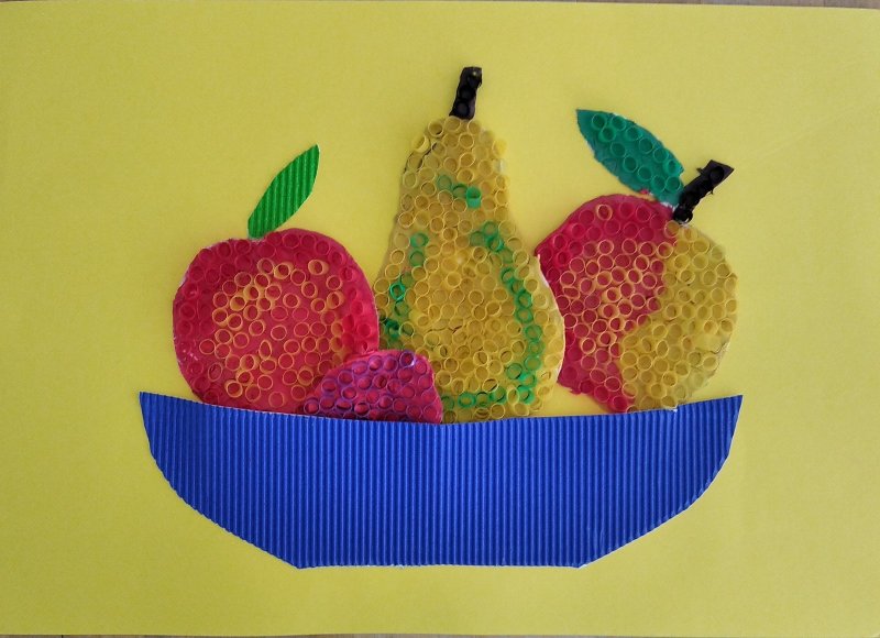 Поделка тарелка с фруктами