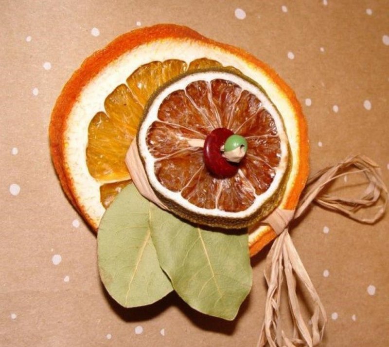 Поделки из сушеных апельсинов