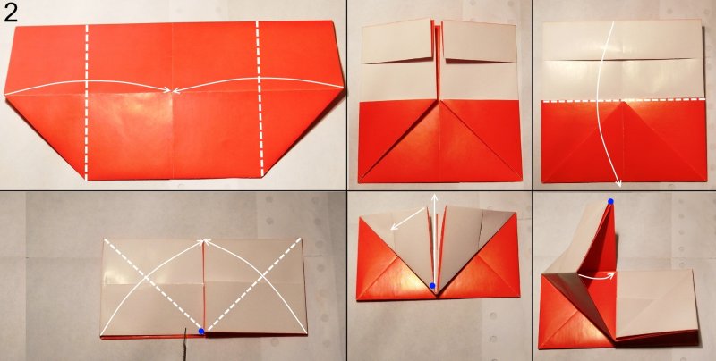 Треугольная закладка из бумаги
